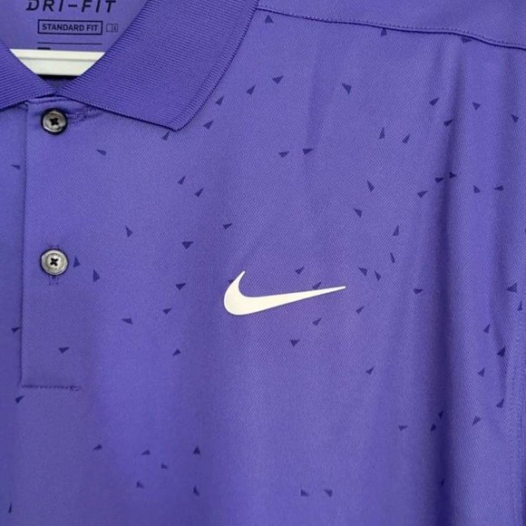 NEW - Men's Nike Dri-Fit Victory Golf Shirt, Standard Fit - Blue - Picture 3 of 3